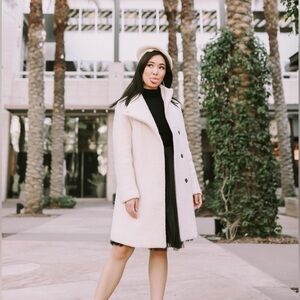 DKNY Cream Women's Coat